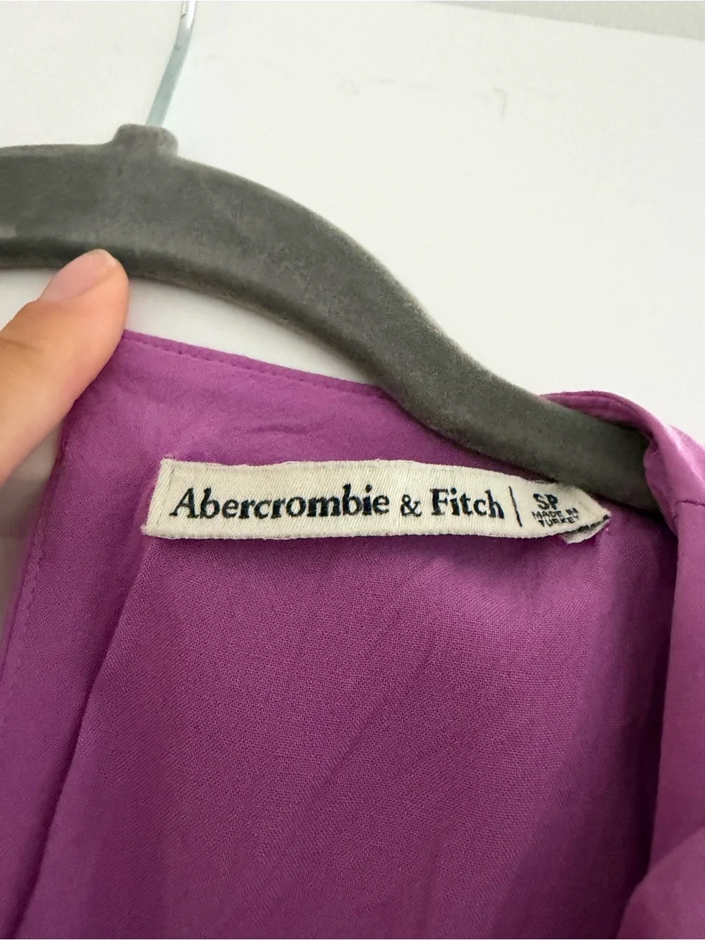 Abercrombie & Fitch Lavender-Pink Halter Maxi Dress